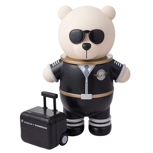 STARLUX + STARBUCKS Taiwan exclusive pilot bearista storage container figurine