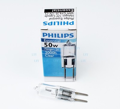   JC 12V50W GY6.35 clear light essential 2000hours life lamp bulb *hh