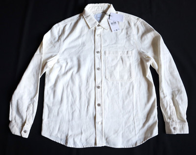 MANGO MNG Men`s JAY Denim Overshirt Lightweight Jacket in Ecru size XL