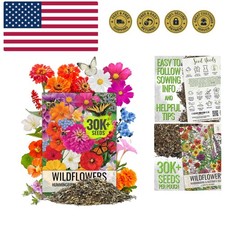 Wildflower Seeds Butterfly and Hummingbird Seed Mix 2 Ounce No Filler | 23 Va... 156.56 per gallon