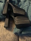 Women Ankle Strap Square Toe Statin High Platform Chunky Block Heel Dress Shoes — photo 2