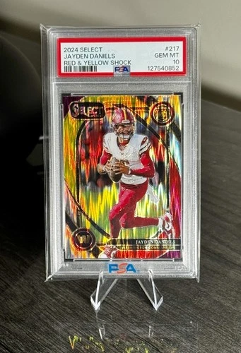 2024 Select Club Level Jayden Daniels RC Red Yellow Shock PSA 10 💎 COLOR MATCH