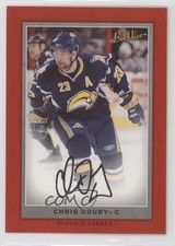 2006-07 Upper Deck Bee Hive Red Facsimile Signature Chris Drury #89 l7u