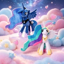Genuine My Little Pony Plush Princess Celestia Princess Luna 47cm Plushie