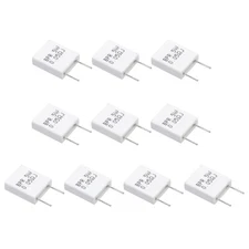 10 Pcs Ceramic Resistors, 5W 0.05 Ohm 5% Non-inductive Cement Ceramic Resistor