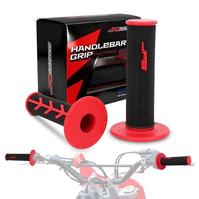 JFG RACING 7/8'' Motorctcle Grips,22mm/24mm Non Slip Dirt Bike Hand Grip red 