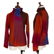 JURGEN LEHL Wool Gradation Stripe Switching T Shirt Size S(K-134937)