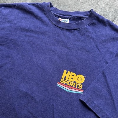 Vintage 90s HBO Sports TV Promo Tee Single Stitch Graphic T-Shirt Men s Large