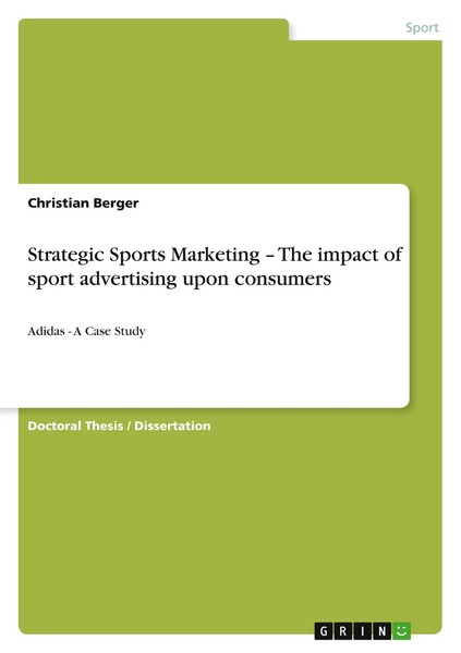 Strategic Sports Marketing - The Impact Of Sport Advertising Upon Consumers Buch-image