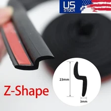 13ft Truck SUV Car Z Shape Rubber Weather Waterproof Strip Seal Edge Protector