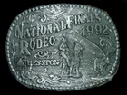 UD11107 *NOS* NFR ***1992 NATIONAL FINALS RODEO*** HESSTON COLLECTOR BELT BUCKLE
