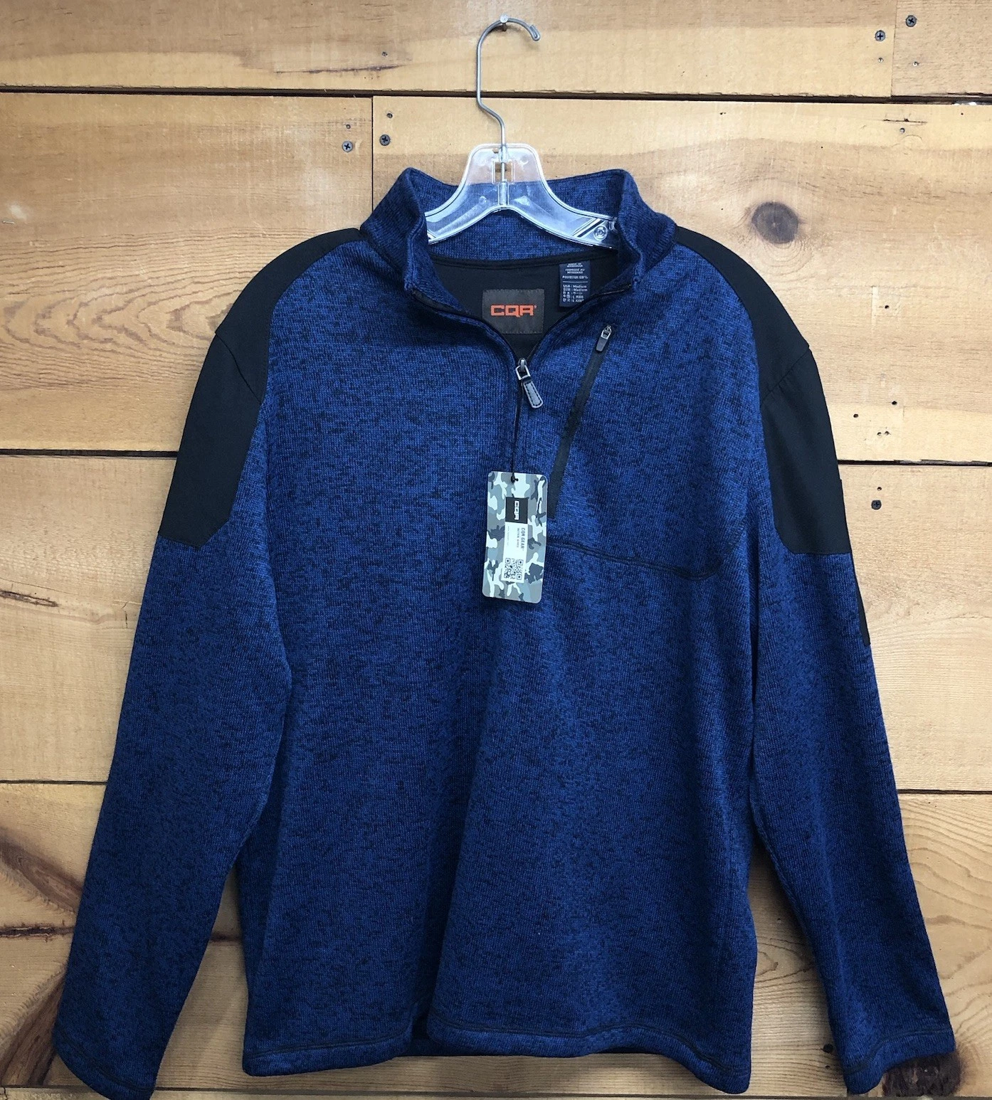 NEW CQR Thermal 1/4 Zip Fleece Pullover Sweater Mens Size Medium Performance
