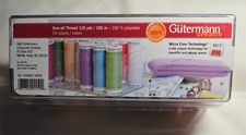 Gutermann Spool Box 26 100 Polyester Sew-All Thread Set, Assorted Colors