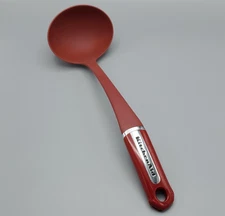 KitchenAid Red Ladle Server Large Oval Heat Resistant Non-Scratch 14" VTG 2003
