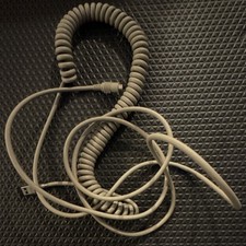 Beige Coiled Cable 4 Pin to 4 Pin 1:1 Connection Coil Cord Type Cable PS/2