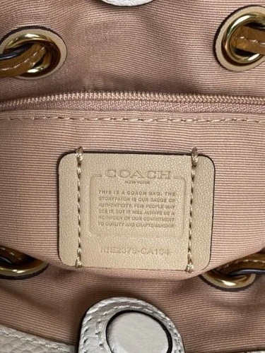 COACH Andy Crossbody Handbag Leather WHT Solid Color CA164 - Picture 5 of 6