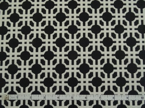 TELA DE TAPICERÍA REVERSIBLE GEOMÉTRICA DE ÉBANO RICHLOOM HAIKU $13.99/YD BTY 178FS - Imagen 2 de 5