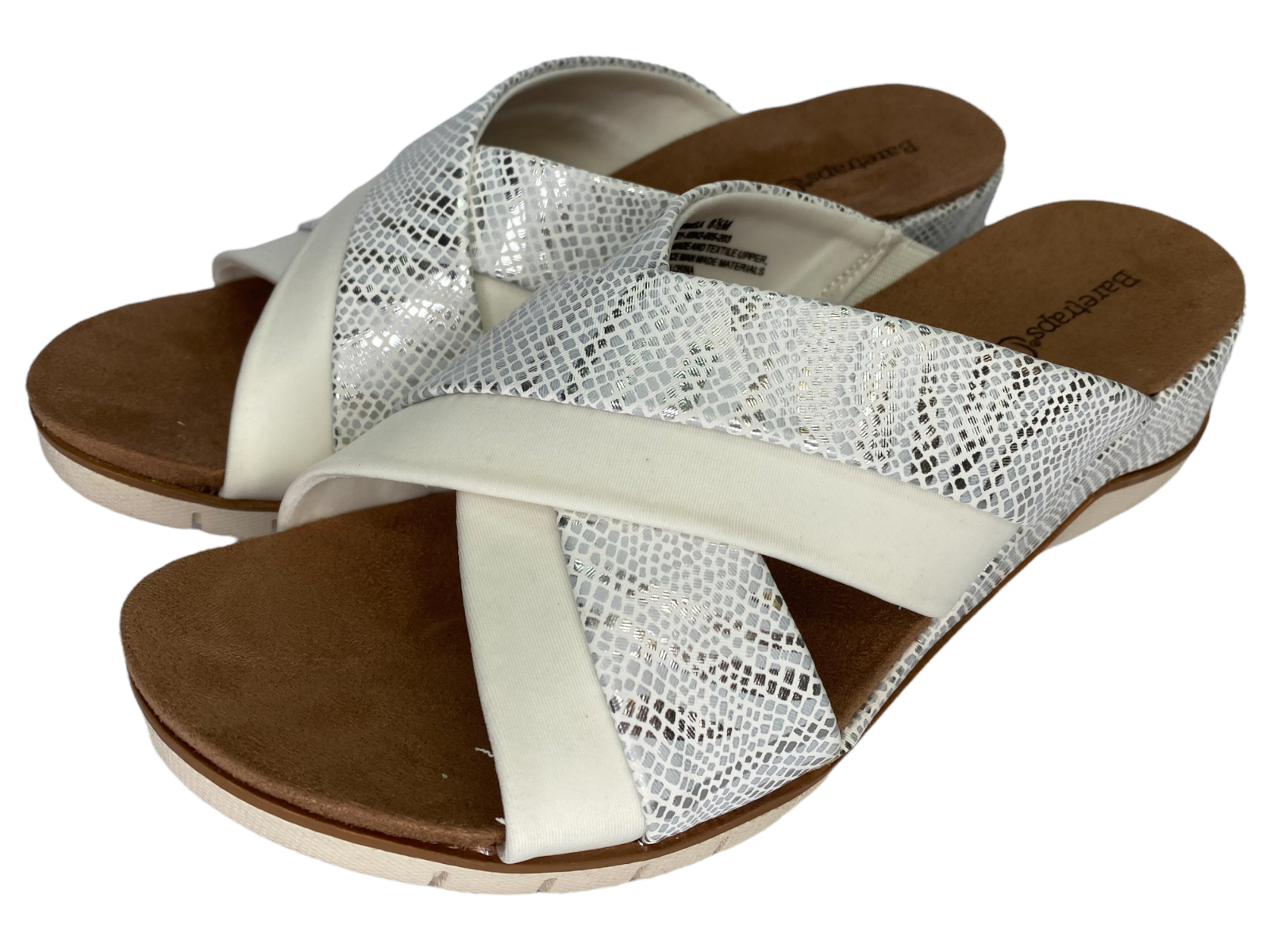 S2B2 Baretraps Carmiela Cosmic White Wedge Slide Sandal Women's 8.5M | eBay