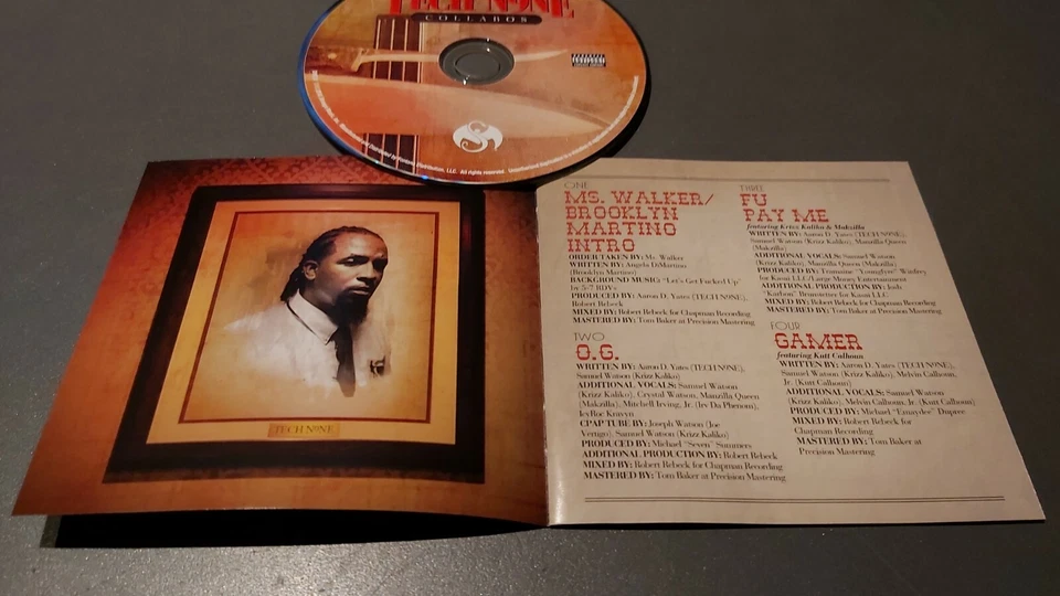 PA excelente! TECH N9NE COLLABOS THE GATES PLACA MISTA 2010 HIP HOP G-FUNK GANGSTA RAP - Imagem 3 de 4