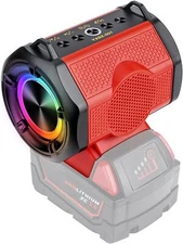 Portable Bluetooth Speaker For Milwaukee 18-20V Li-ion Battery With USB Type-C