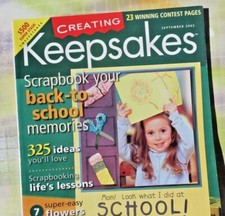 Creating Keepsake Magazine, Scrapbook Family Memories, September 2002 FREE SHIP 