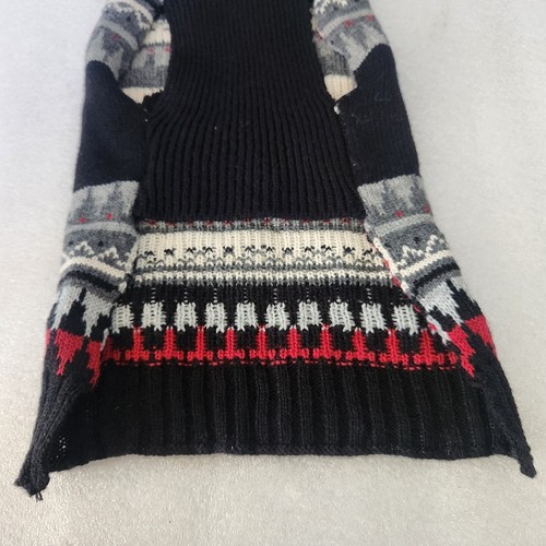 Simply Dog Dog Sweater Small Black, Red, Grey, Bone On Back - Picture 5 of 8