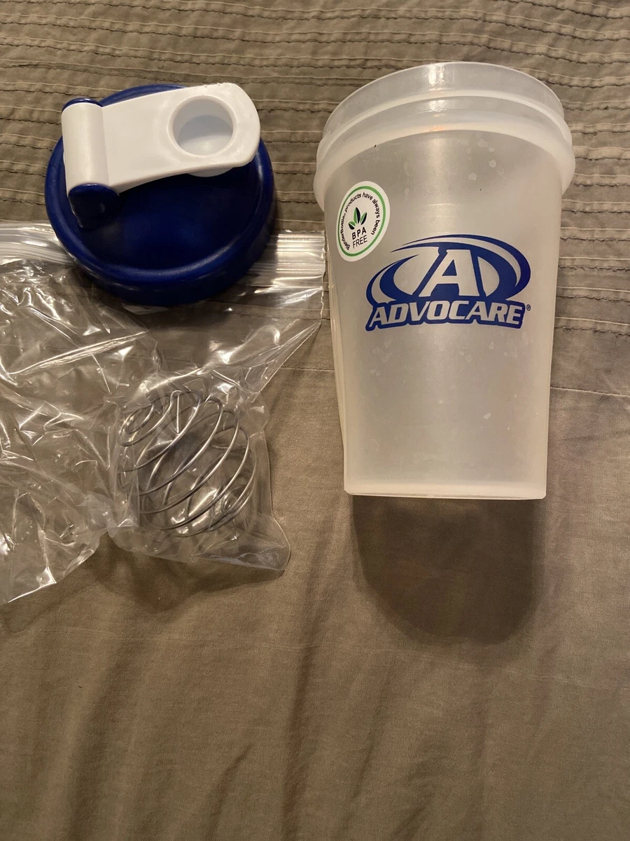 20 oz Blue Shaker Bottle - Clear Blue Shaker