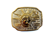 Vintage 1886-1986 100 Years Of Liberty Belt Buckle
