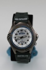 Timex Donna Orologio Nero Acciaio Inox St 50m Verde Plastica Luce Data Bianco,