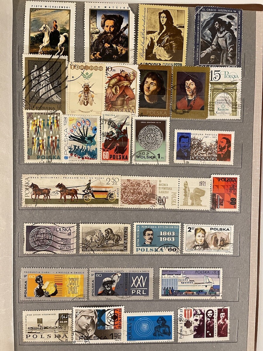 Huge Poland Post Stamps Collection Lot 609x Poczta Polska Genuine