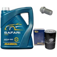 MotoröL Set 20W-50 5 Liter + ÖLfilter + ÖLablassschraube FüR Mercedes 190 124