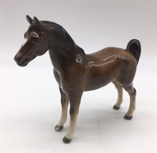 Vtg Shafford Porcelain Brown Horse Figurine with Original Sticker (*See Photos*)