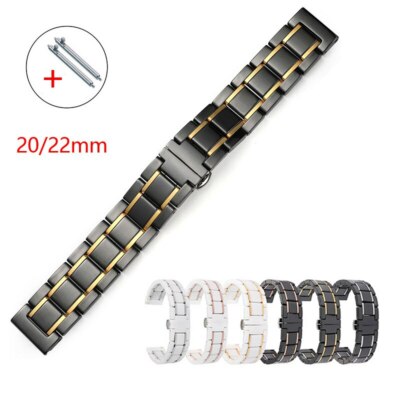 20mm 22mm Watchband Ceramic Strap Stainless Steel Bracelet for Huawei Watch GT2