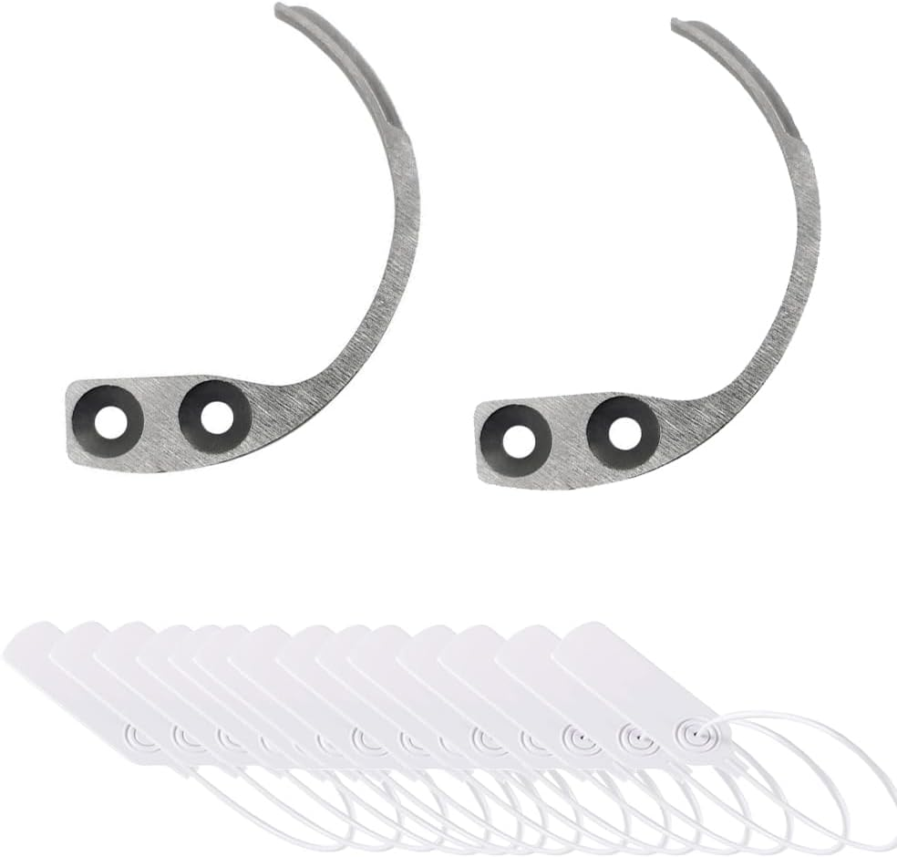 2Pcs Portable Tag Tool with 15Pcs Clothing Label Buckles for Retail & Supermarket Use