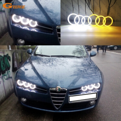 For Alfa Romeo 159 Brera Spider Day Light Turn Signal Led Angel Eyes Halo Rings