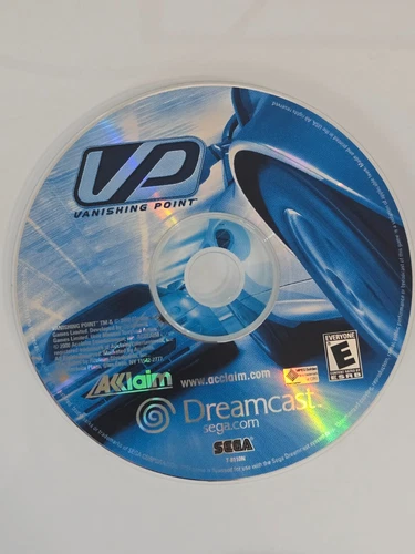 Vanishing Point (Sega Dreamcast, 2000) Disc Only