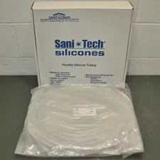 Sani-Tech Ultra Platinum Cured Silicone Tubing, 1" x 1-1/8" x 25ft, Bulk Hose