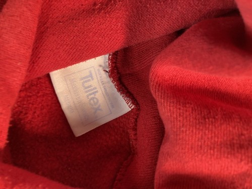 Vintage 80s Marlboro Hoodie Sweatshirt Mens M Red Pullover Pocket USA - Picture 5 of 8