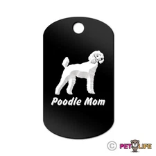 Poodle Mom Engraved Keychain GI Tag dog v2 standard Many Colors