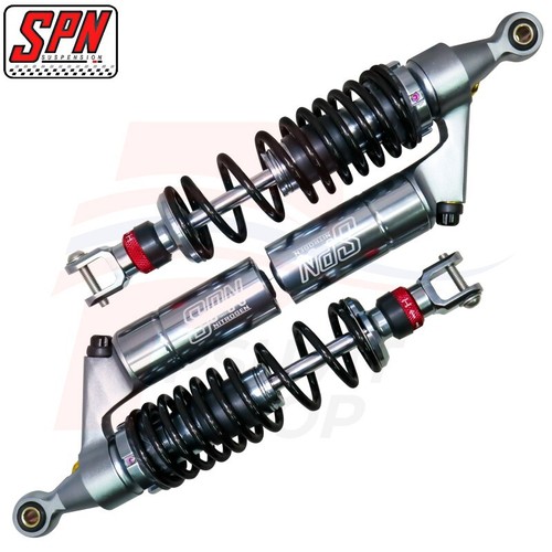 Shock Absorber V-Color Adjust 350mm. For PCX-150 18-20 PCX-160 21-23 Black/Grey - Picture 3 of 6