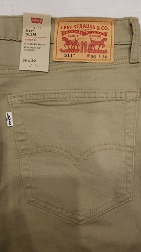 Levis 511 Slim Fit Very Stretch Twill Men's Pants Jeans (36x30) W36 L30  #4878 194576434052 | eBay
