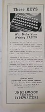 1933 Underwood portable typewriter keys make writing easier vintage ad thumbnail