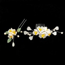 Handmade Retro Hanfu Accessory Hair Comb Hairpin 2Pc Set Headdress Jewelry Gift