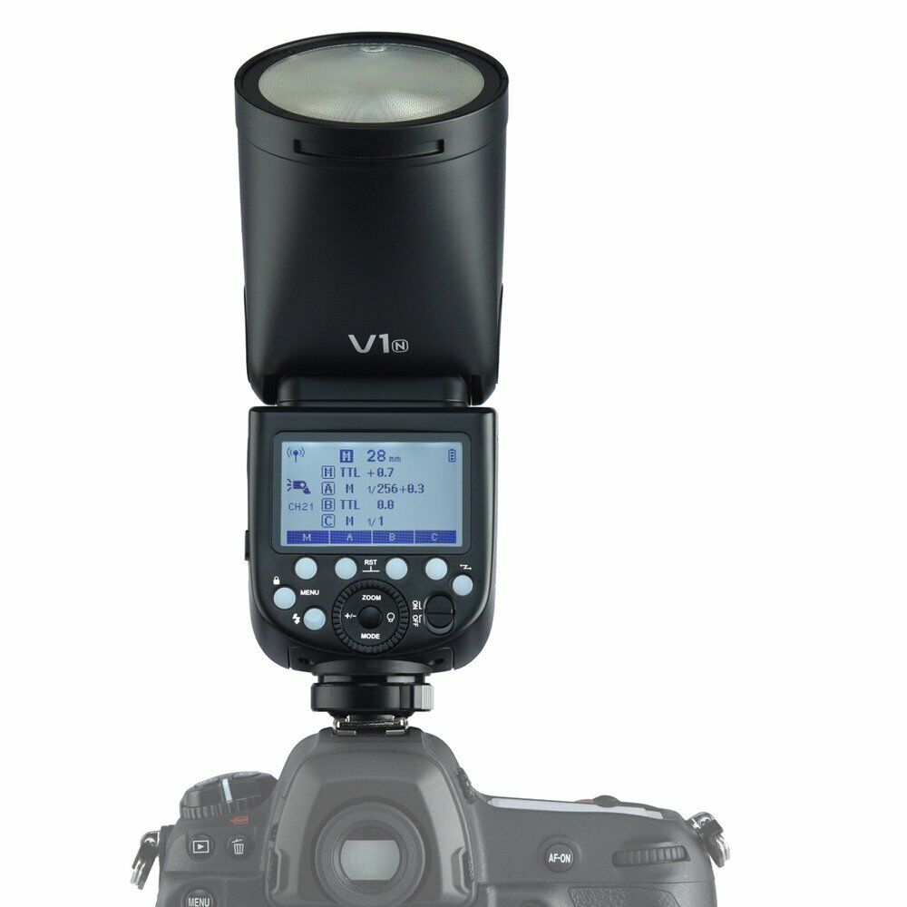 Ensangrentado latitud erupción Godox V1-N Camera Flash Speedlite TTL X1T-N Trigger For Nikon D7000 D810  D3200 | eBay