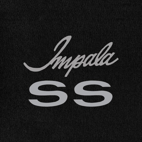 1969 Chevrolet Impala SS - Black Velourtex Carpet 4pc Floor Mat Set - SS Logo - Foto 4 di 10