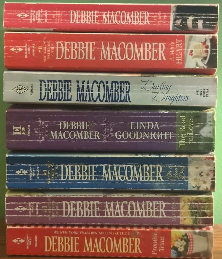 LOT OF 7 " DEBBIE " ROMANCE NOVELS A MAN'S HEART DARLING