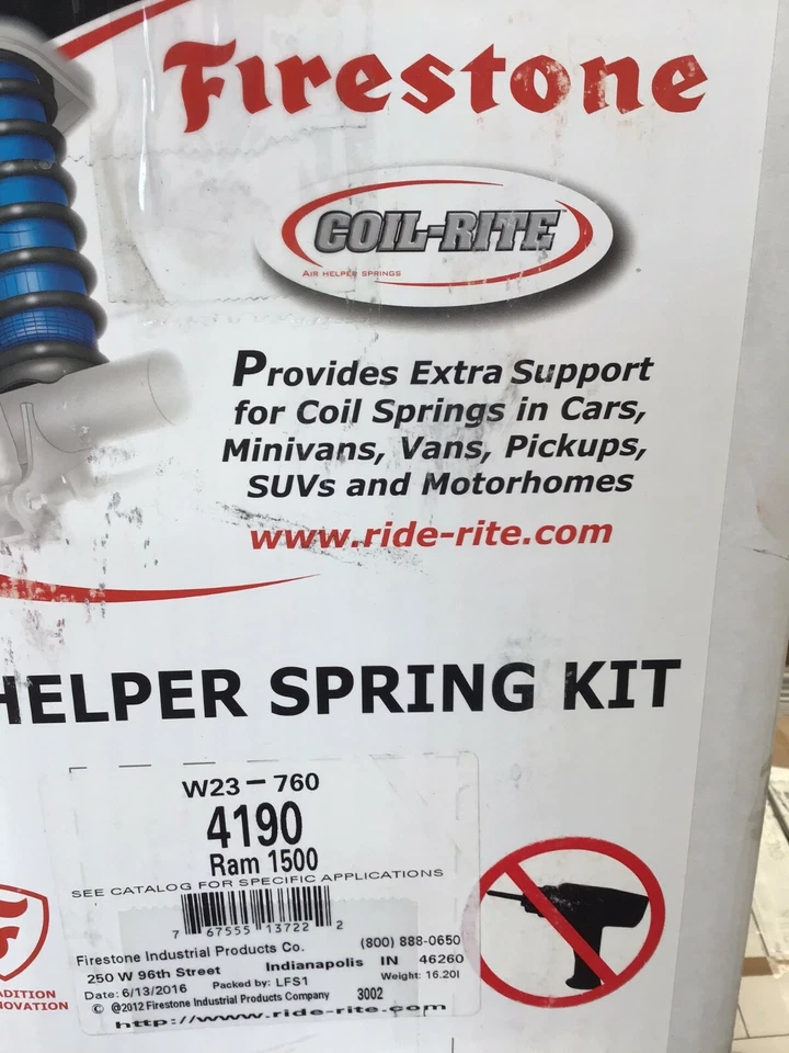 Dodge Ram 1500 2009-2015 muelles neumáticos Coil-Rite Firestone 4190 Foto 2 de 2