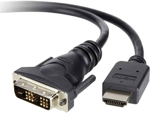 Belkin HDMI - DVI Kabel, Videokabel, 1,8m, Monitorkabel, schwarz, B F3Y005bt1.8m - Bild 1 von 4
