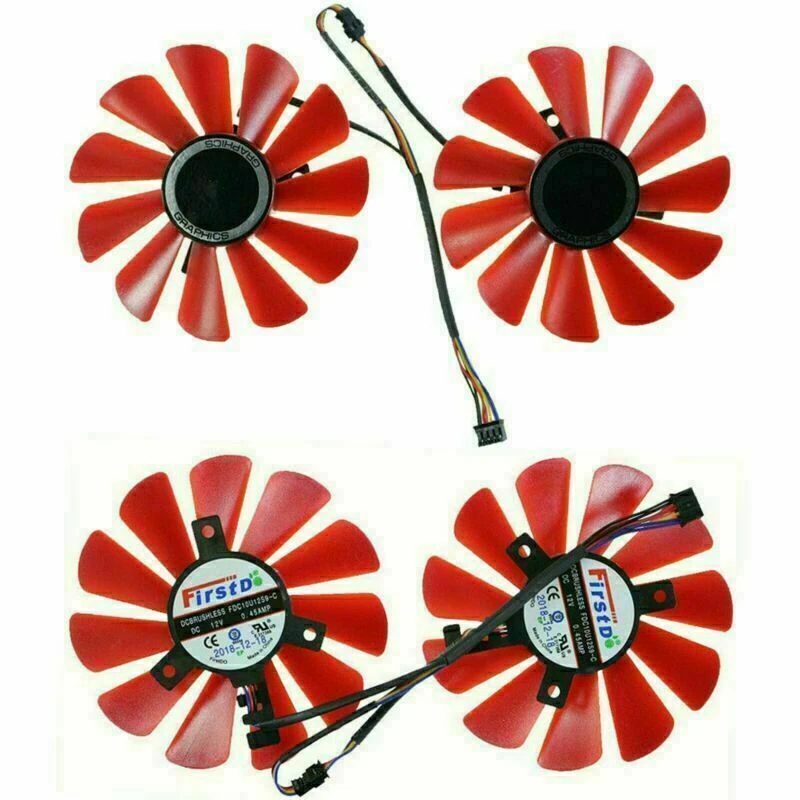 For XFX AMD Radeon RX 570 4GB GDDR5 FDC10U12S9-C 85mm 4Pin Graphics Card Fans - Image 4 of 4