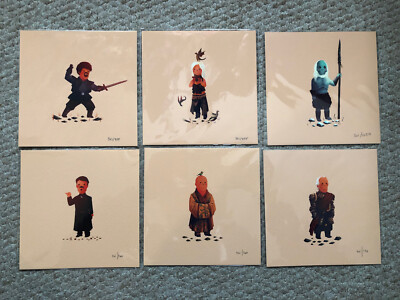Olly Moss: Game Of Thrones 30 Charakterillustrationen | Siebdrucke Full Set